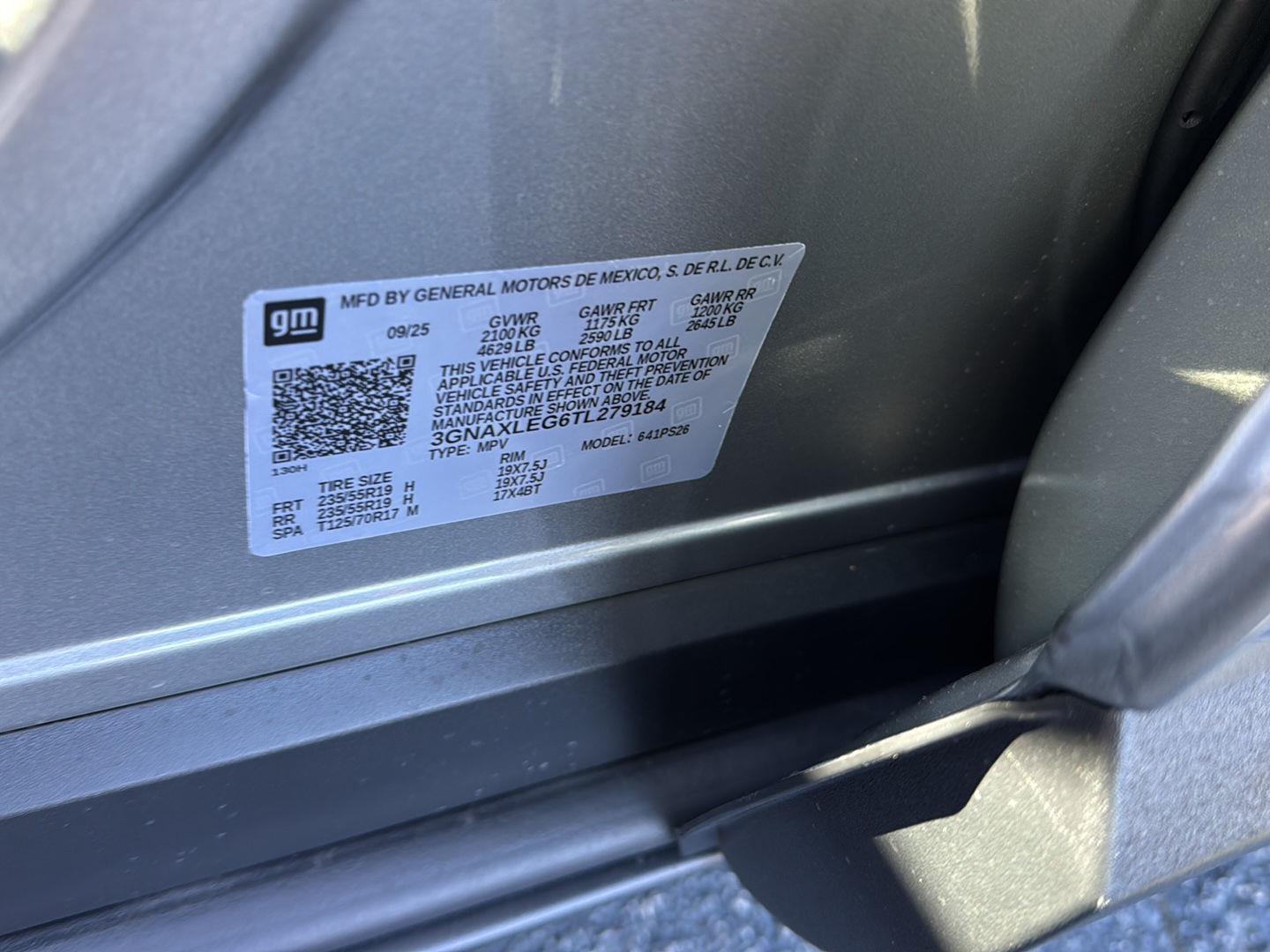 New 2026 Sterling Gray Metallic Chevrolet FWD RS image 33