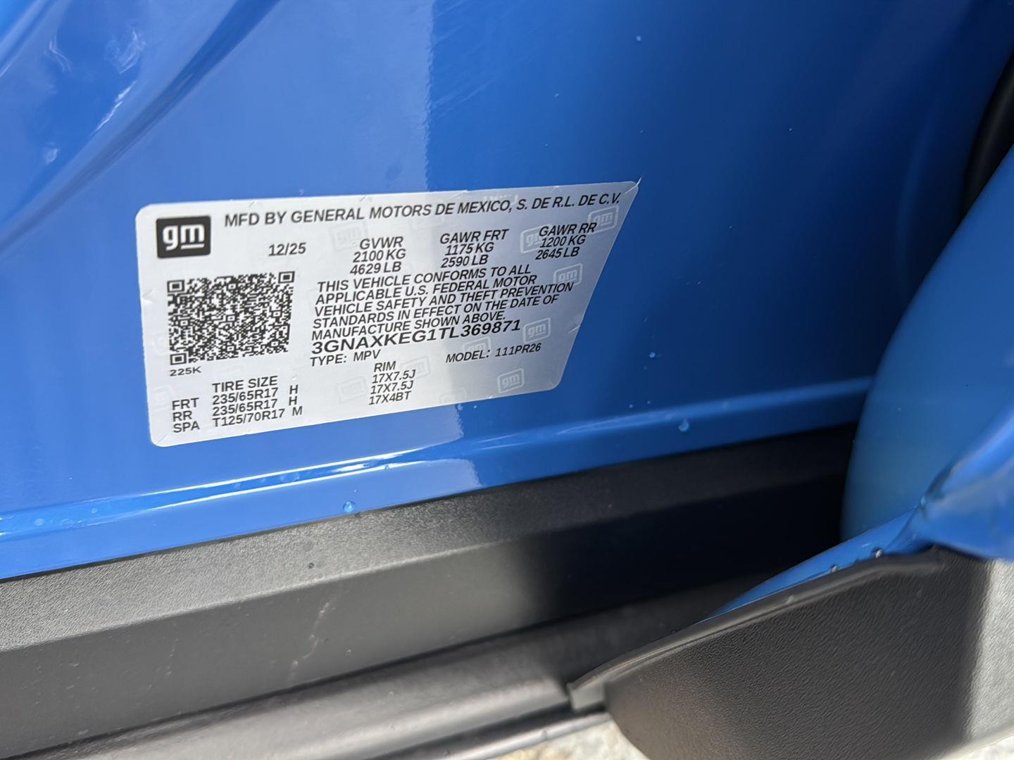 New 2026 Reef Blue Metallic Chevrolet FWD ACTIV image 31