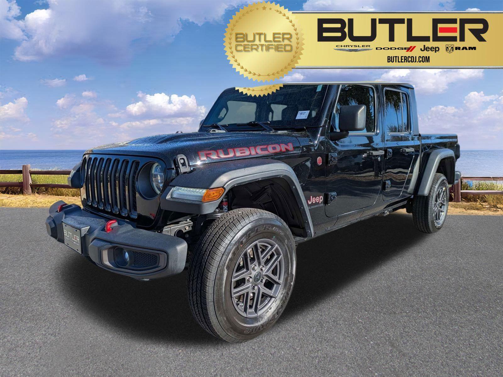 Black Clearcoat 2020 Jeep Gladiator Rubicon Crew Cab 4WD Pickup Truck Four-Wheel Drive 8-Speed Automatic