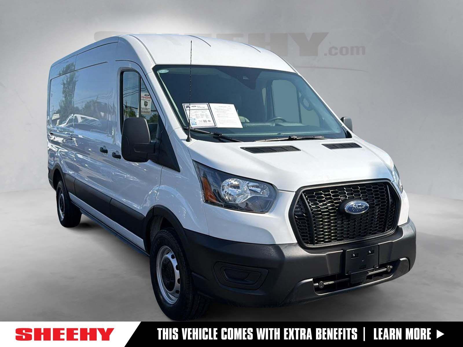 Oxford White 2024 Ford Transit Cargo Van Rear-Wheel Drive 
