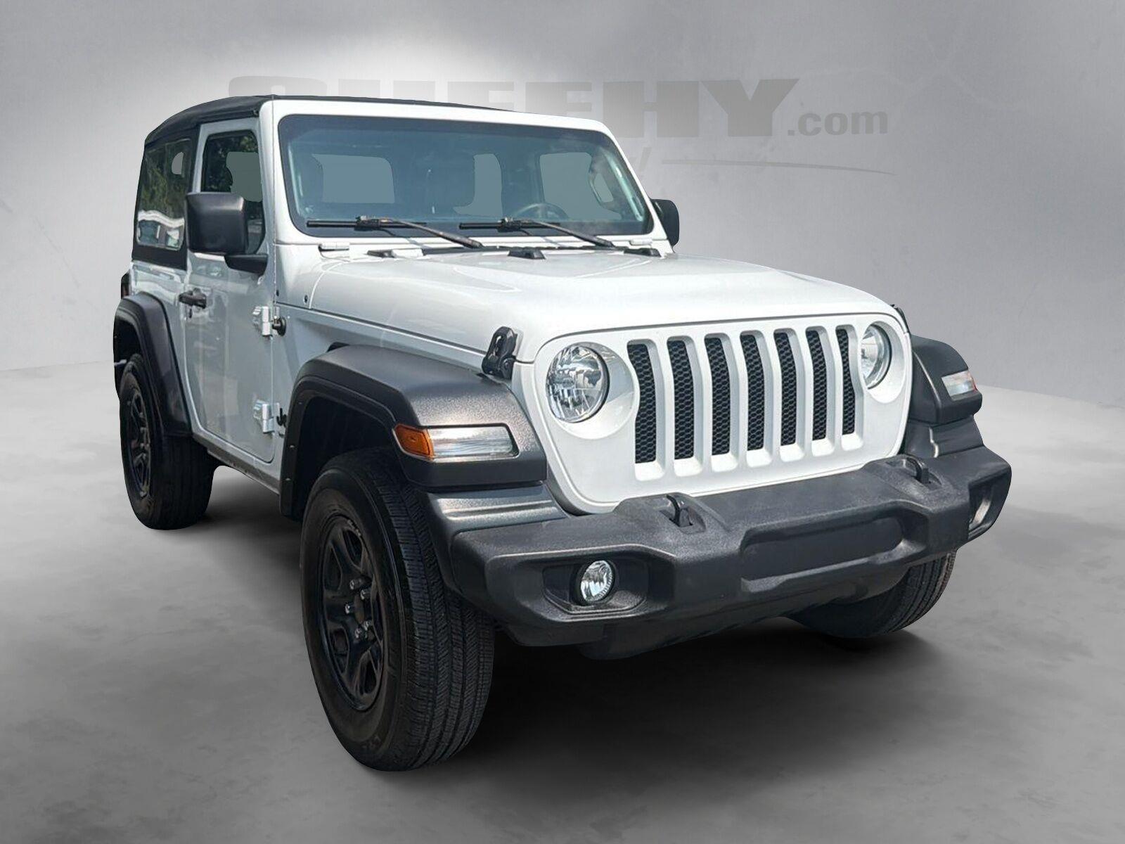 Used 2022 Bright White Clearcoat Jeep Sport image 2