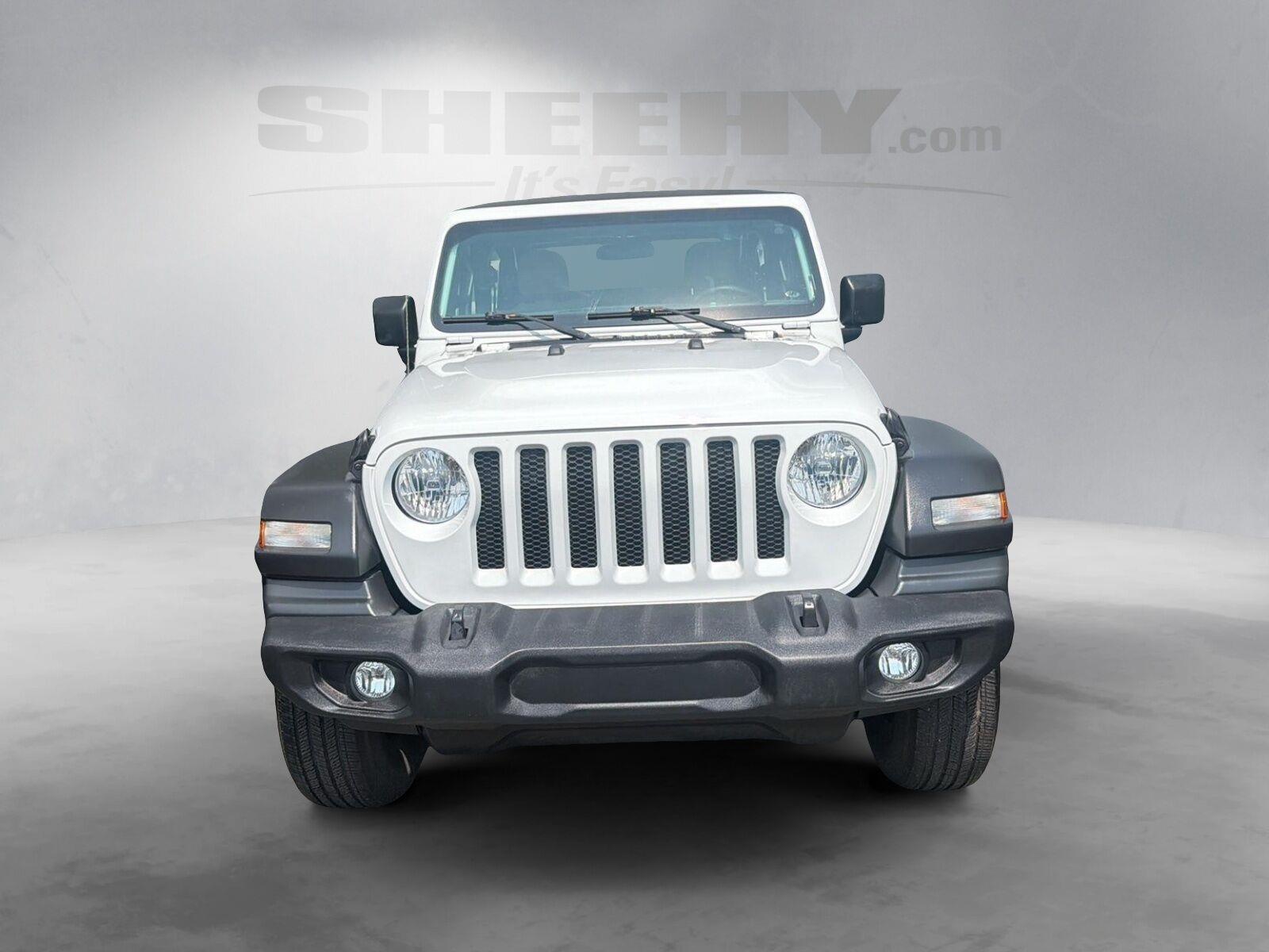 Used 2022 Bright White Clearcoat Jeep Sport image 12