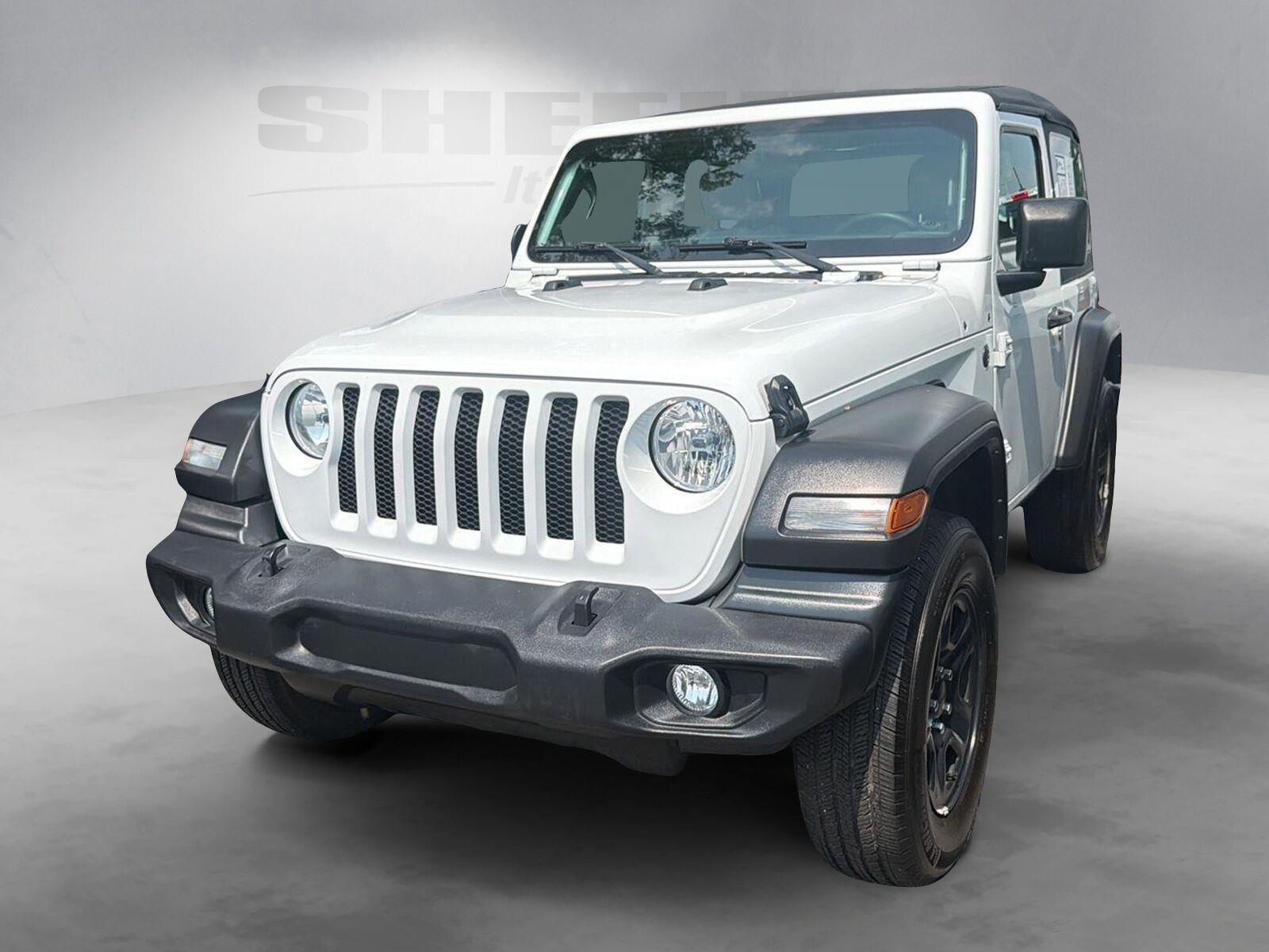 Used 2022 Bright White Clearcoat Jeep Sport image 11