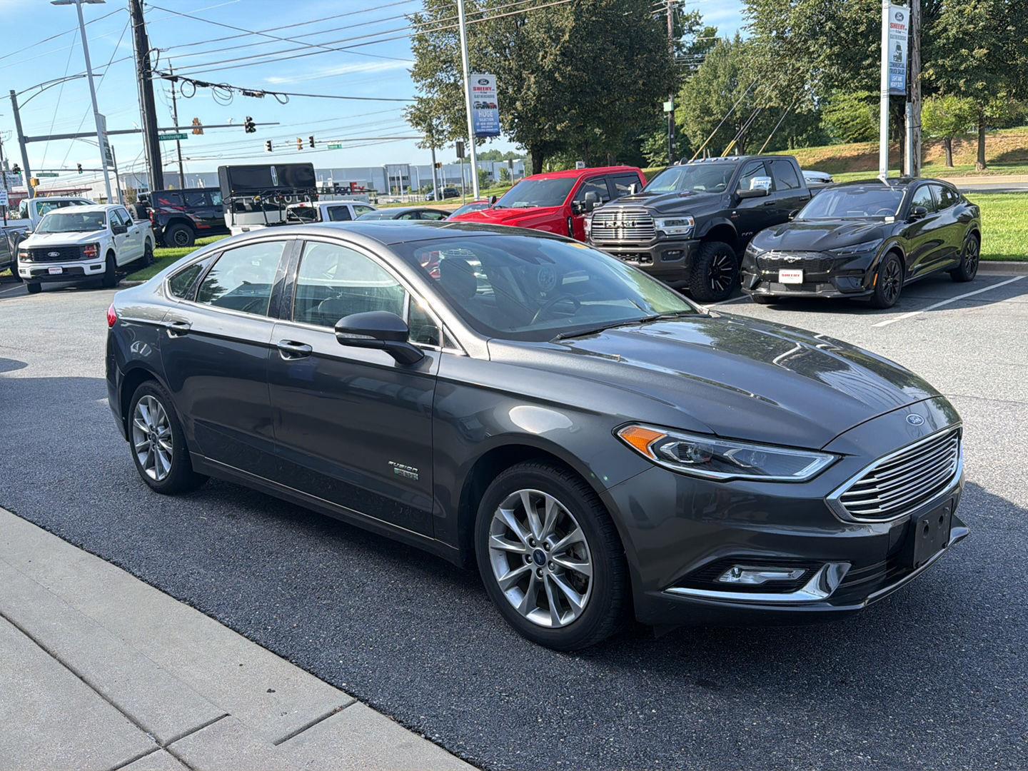 Gray (Magnetic) 2017 Ford Fusion Energi Sedan Front-Wheel Drive Continuously Variable Transmission