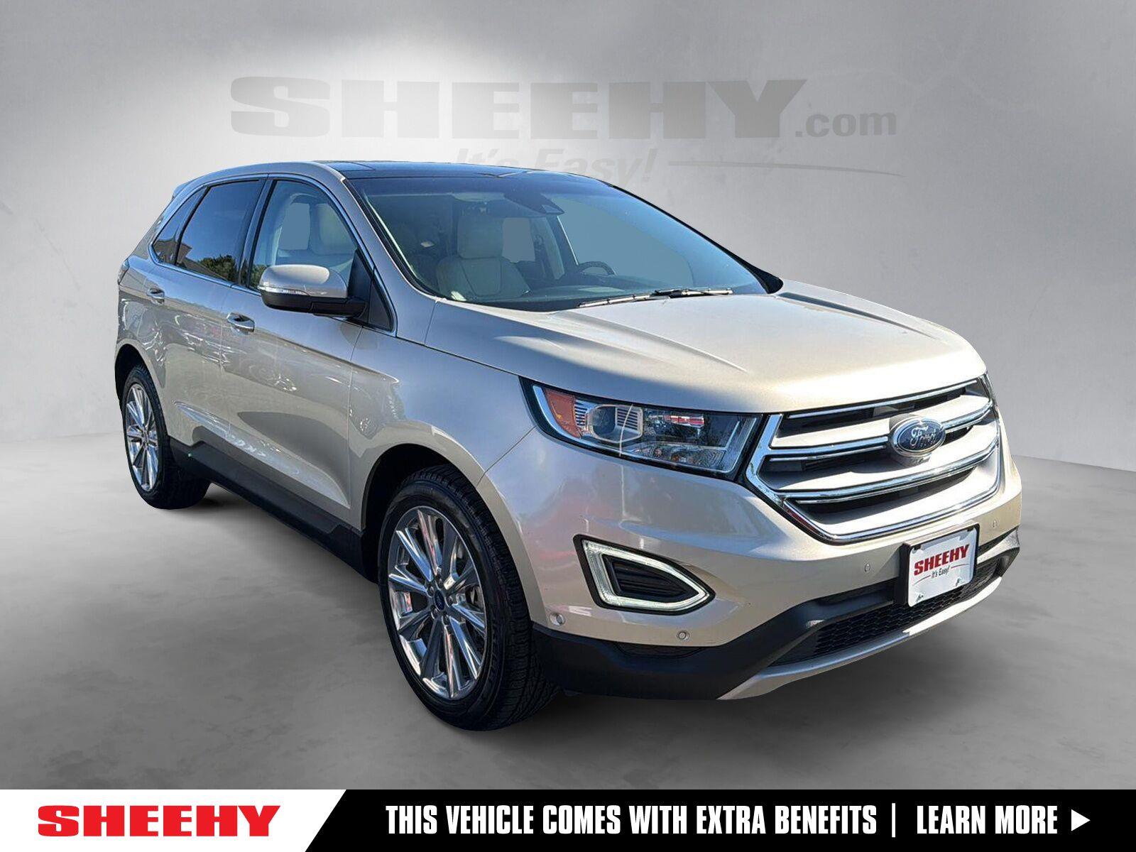 White Gold Metallic 2018 Ford Edge SUV / Crossover Front-Wheel Drive 6-Speed Automatic