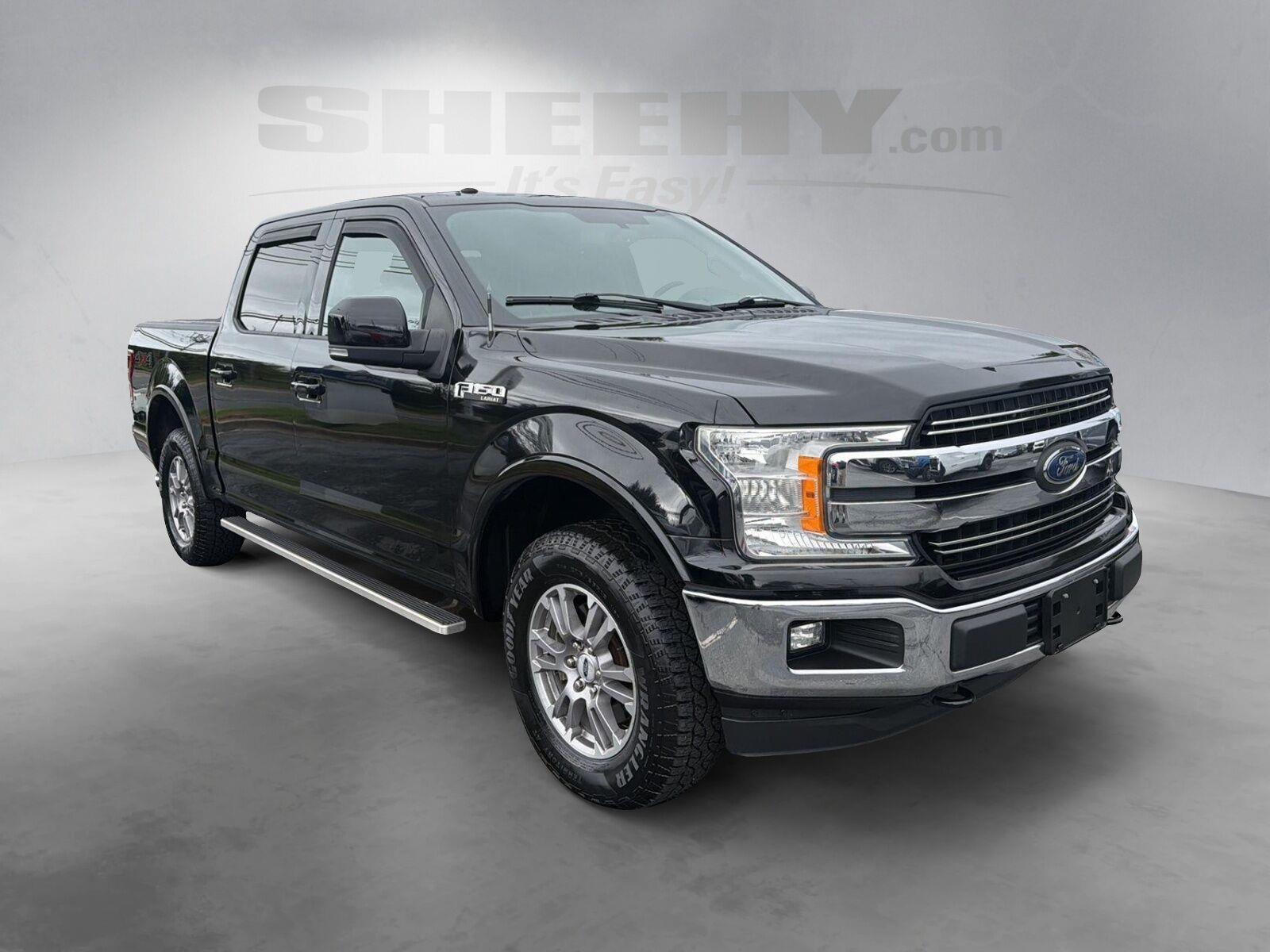 Used 2018 Shadow Black Ford LARIAT image 2
