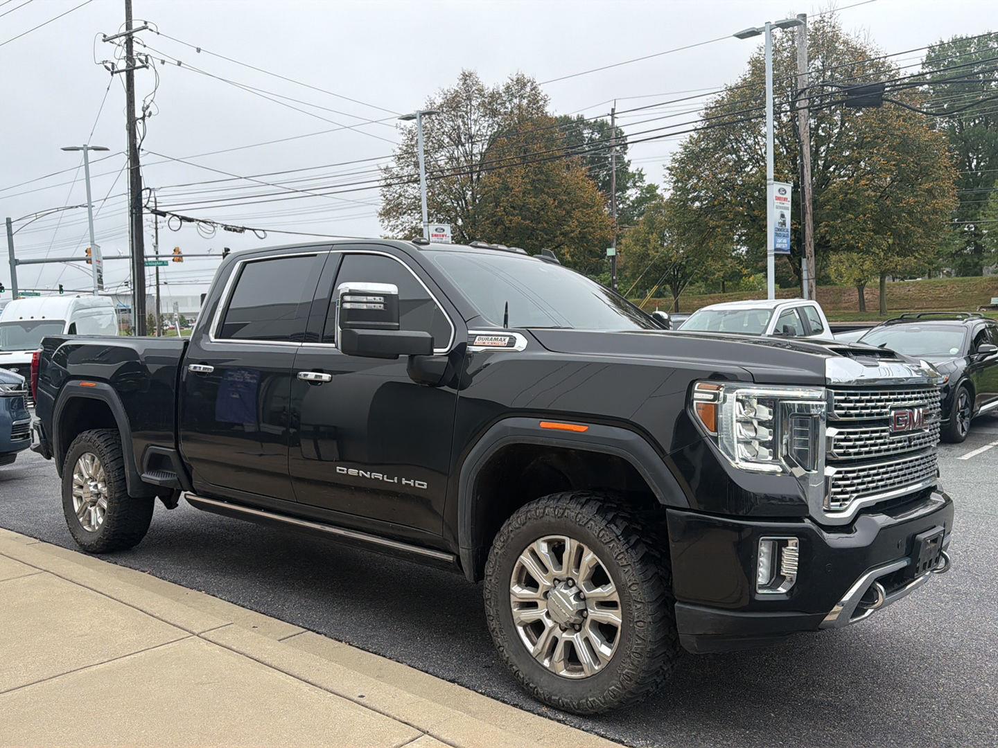 Black (Ebony Twilight Metallic) 2023 GMC Sierra 3500HD Pickup Truck Four-Wheel Drive Automatic