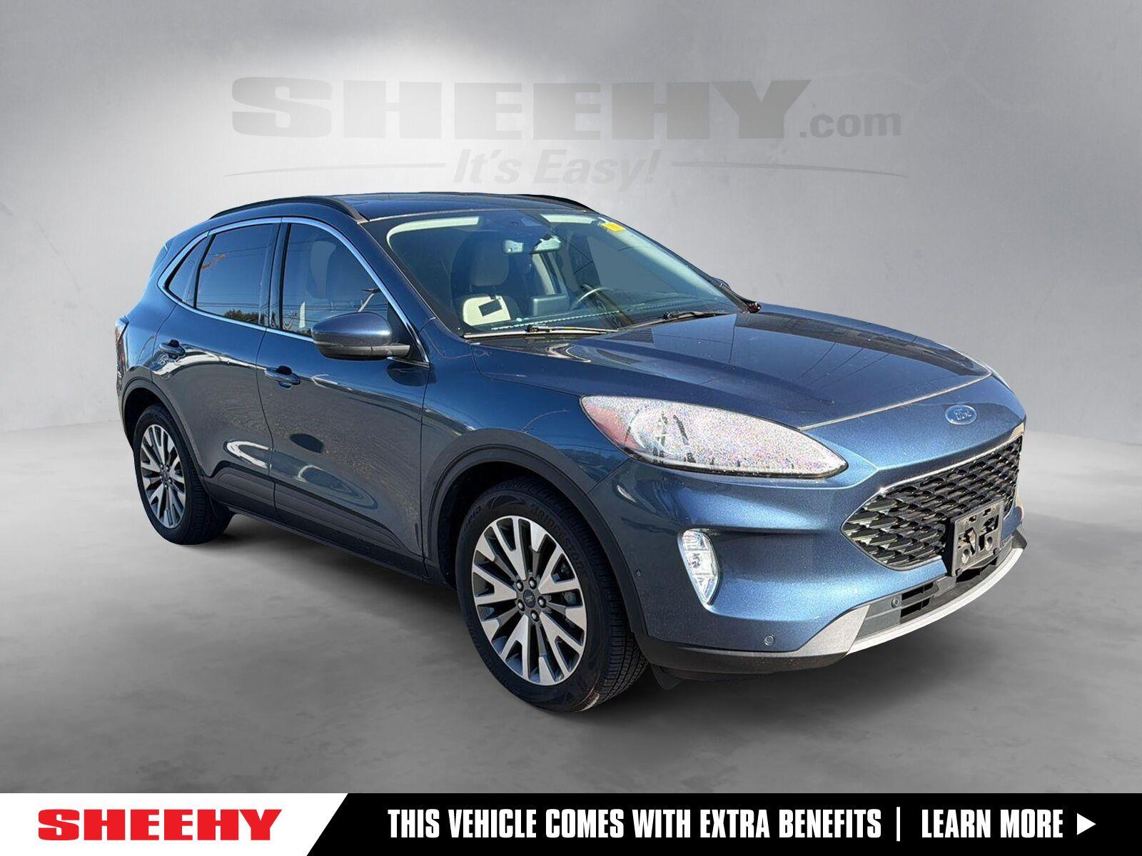 Blue Metallic 2020 Ford Escape Hybrid SUV / Crossover All-Wheel Drive Continuously Variable Transmission