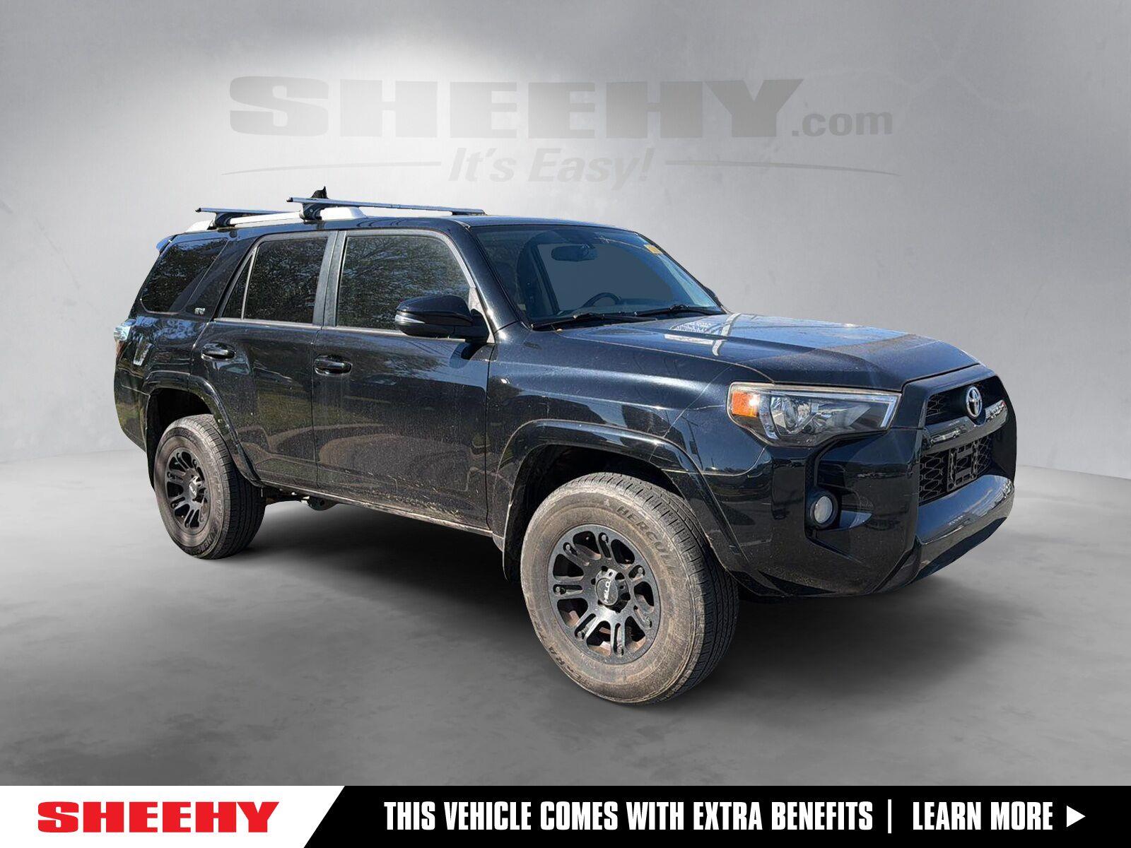 Midnight Black Metallic 2017 Toyota 4Runner SUV / Crossover Four-Wheel Drive Automatic