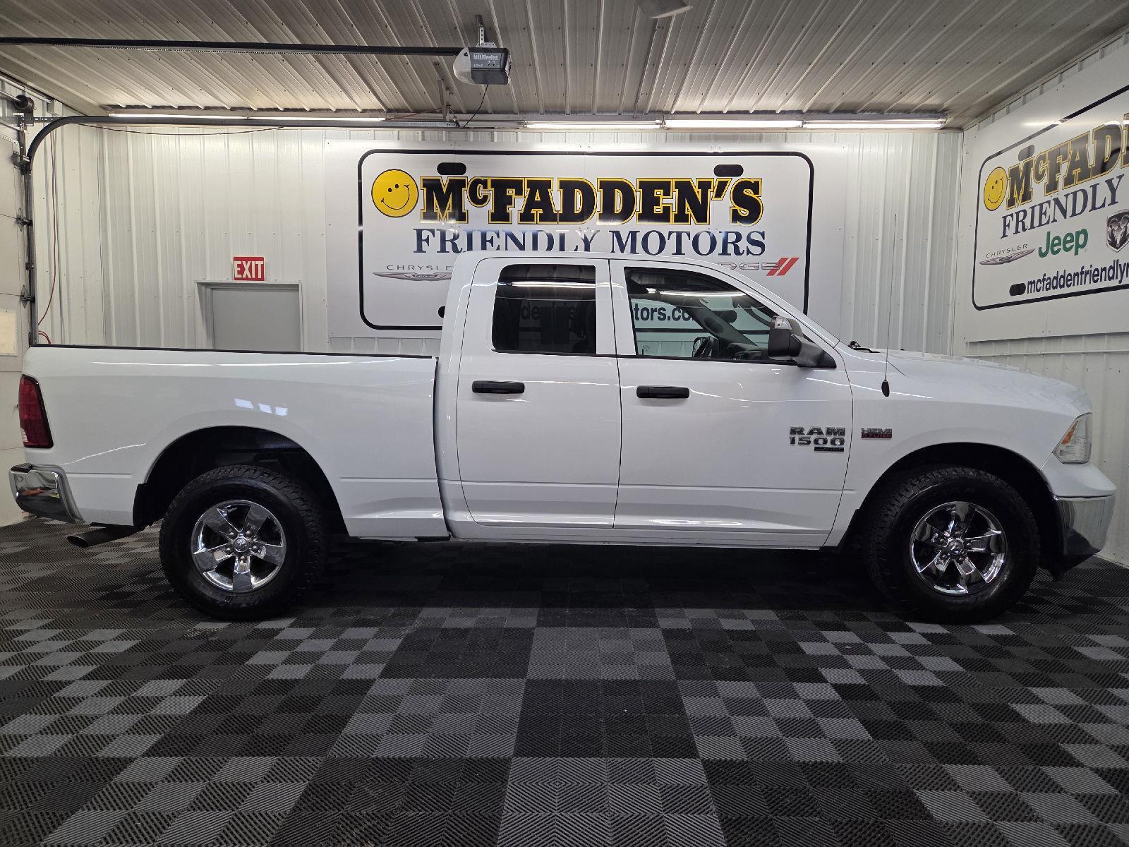 Bright White 2019 RAM 1500 Classic ST Quad Cab 4WD Pickup Truck 8-Speed Automatic