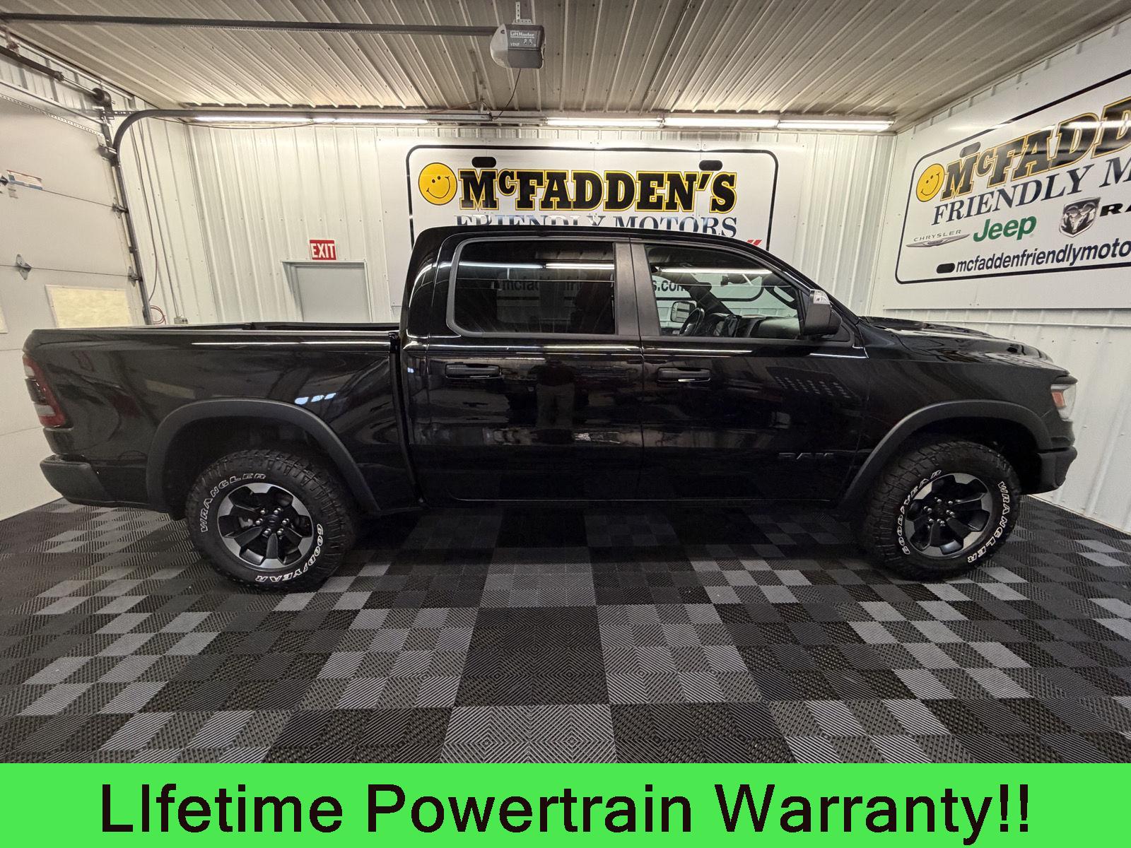Black 2023 RAM 1500 Pickup Truck Four-Wheel Drive 