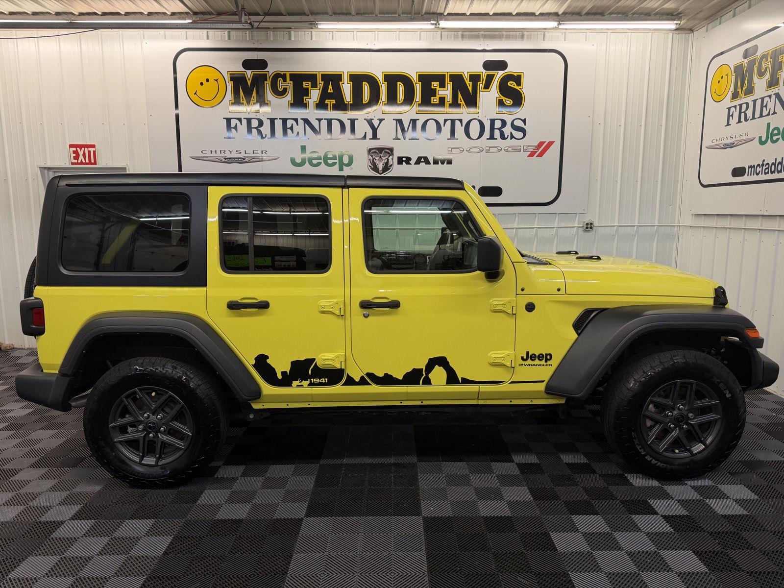 High Velocity Clearcoat 2024 Jeep Wrangler SUV / Crossover Four-Wheel Drive 8-Speed Automatic