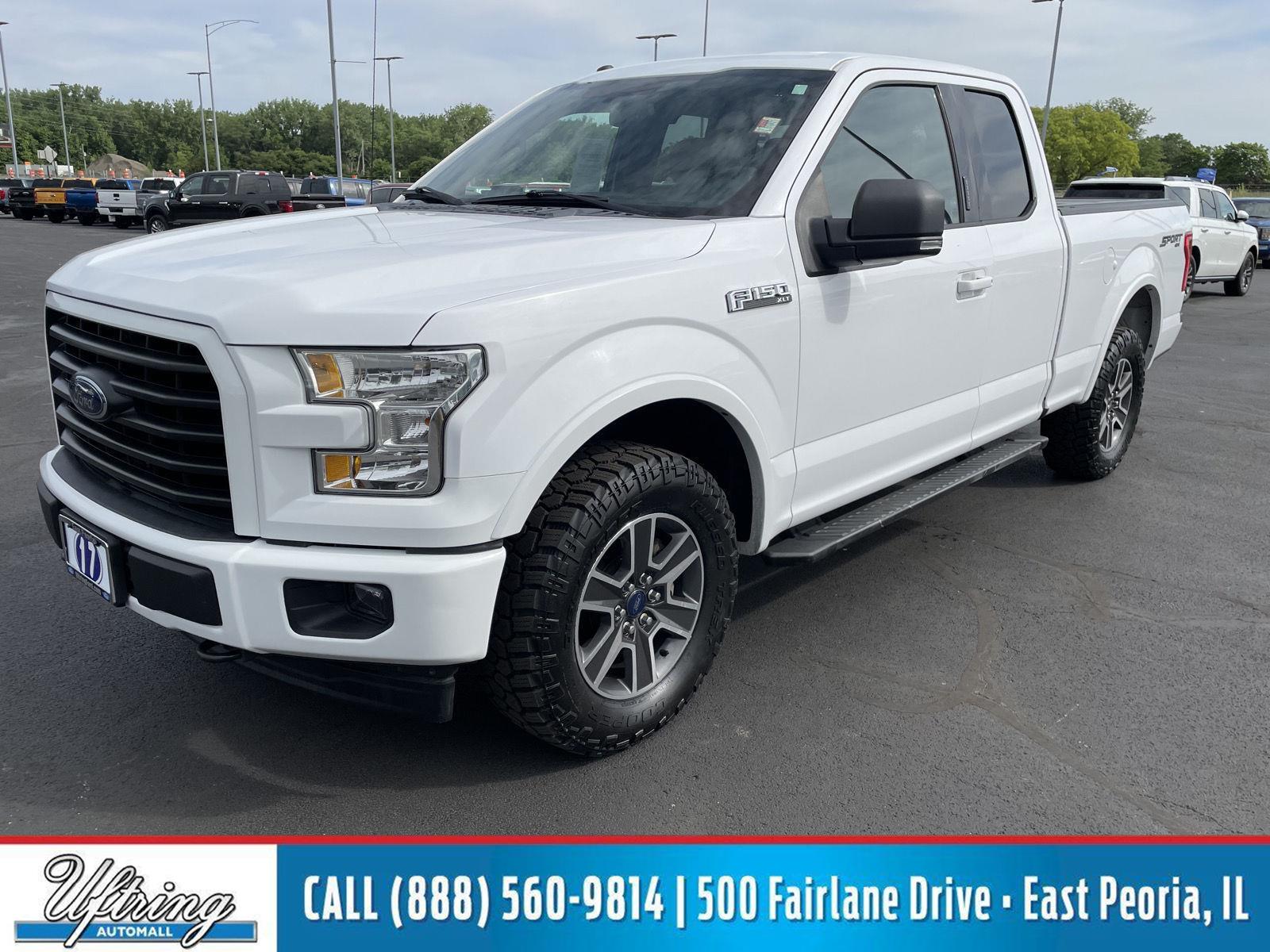 Oxford White 2017 Ford F-150 XLT SuperCab 4WD Pickup Truck Four-Wheel Drive 6-Speed Automatic