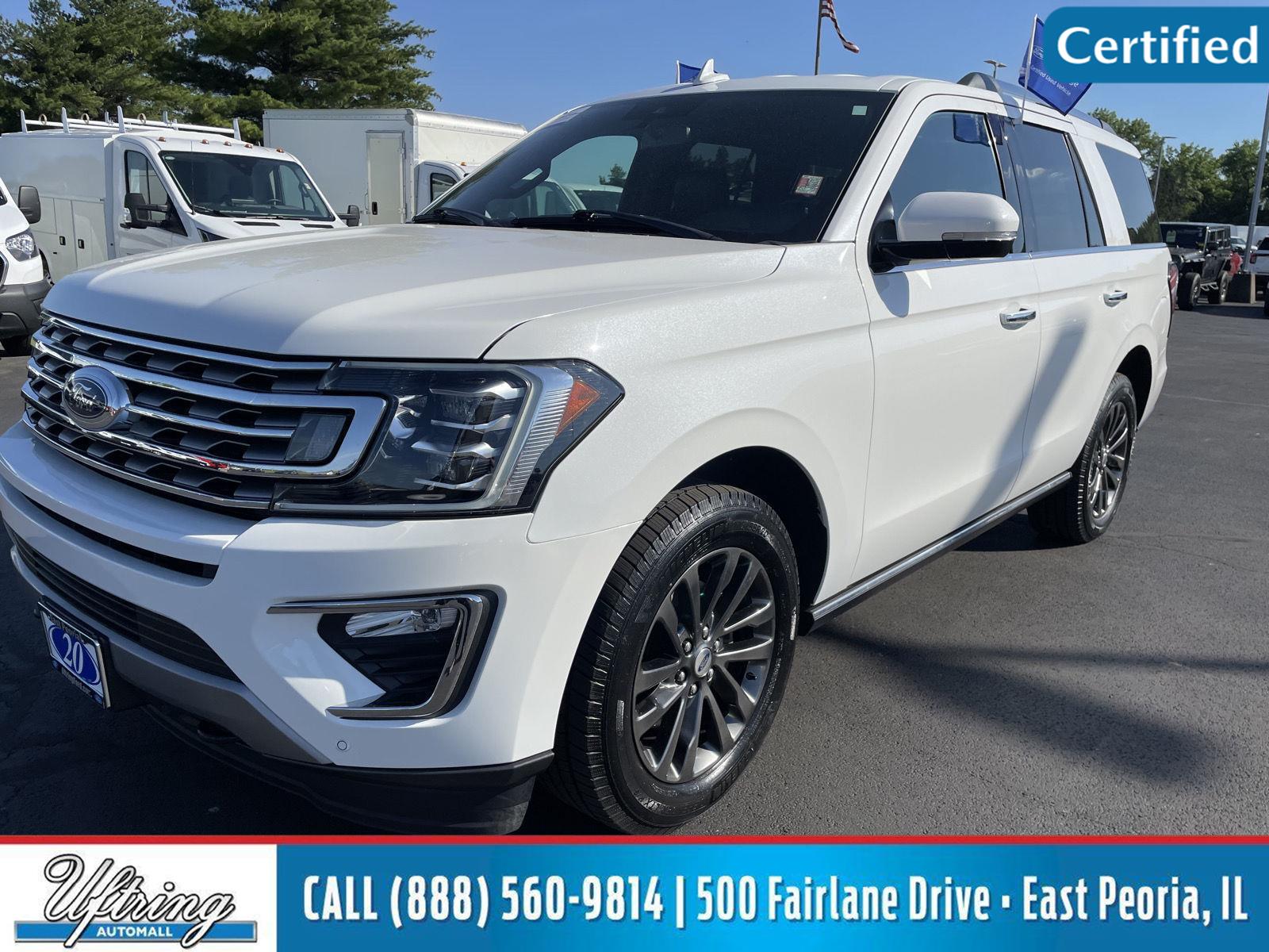 Star White Metallic Tri-Coat 2020 Ford Expedition Limited 4WD SUV / Crossover Four-Wheel Drive Automatic