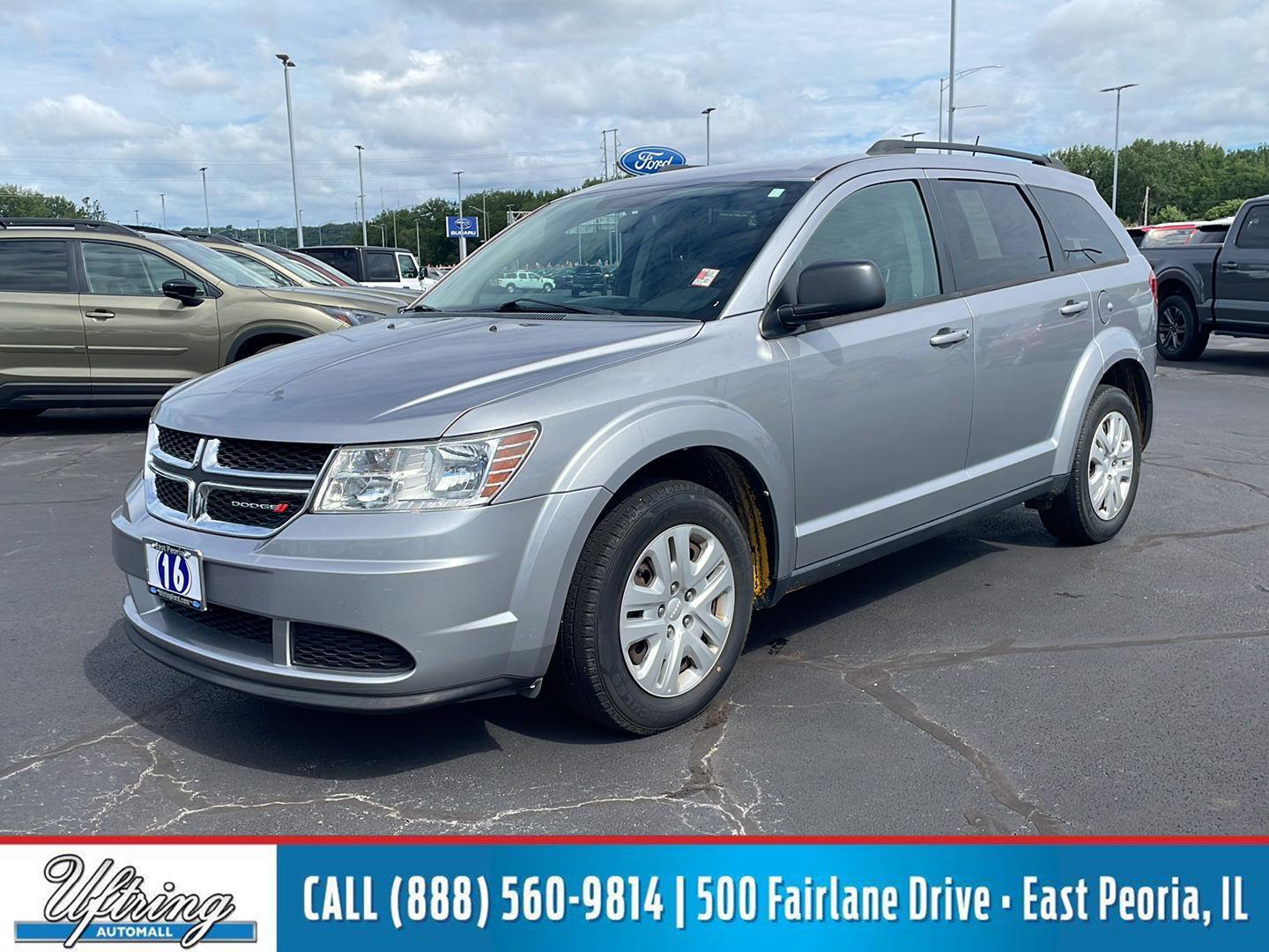 Billet Silver Metallic Clearcoat 2016 Dodge Journey SUV / Crossover Front-Wheel Drive 4-Speed Automatic