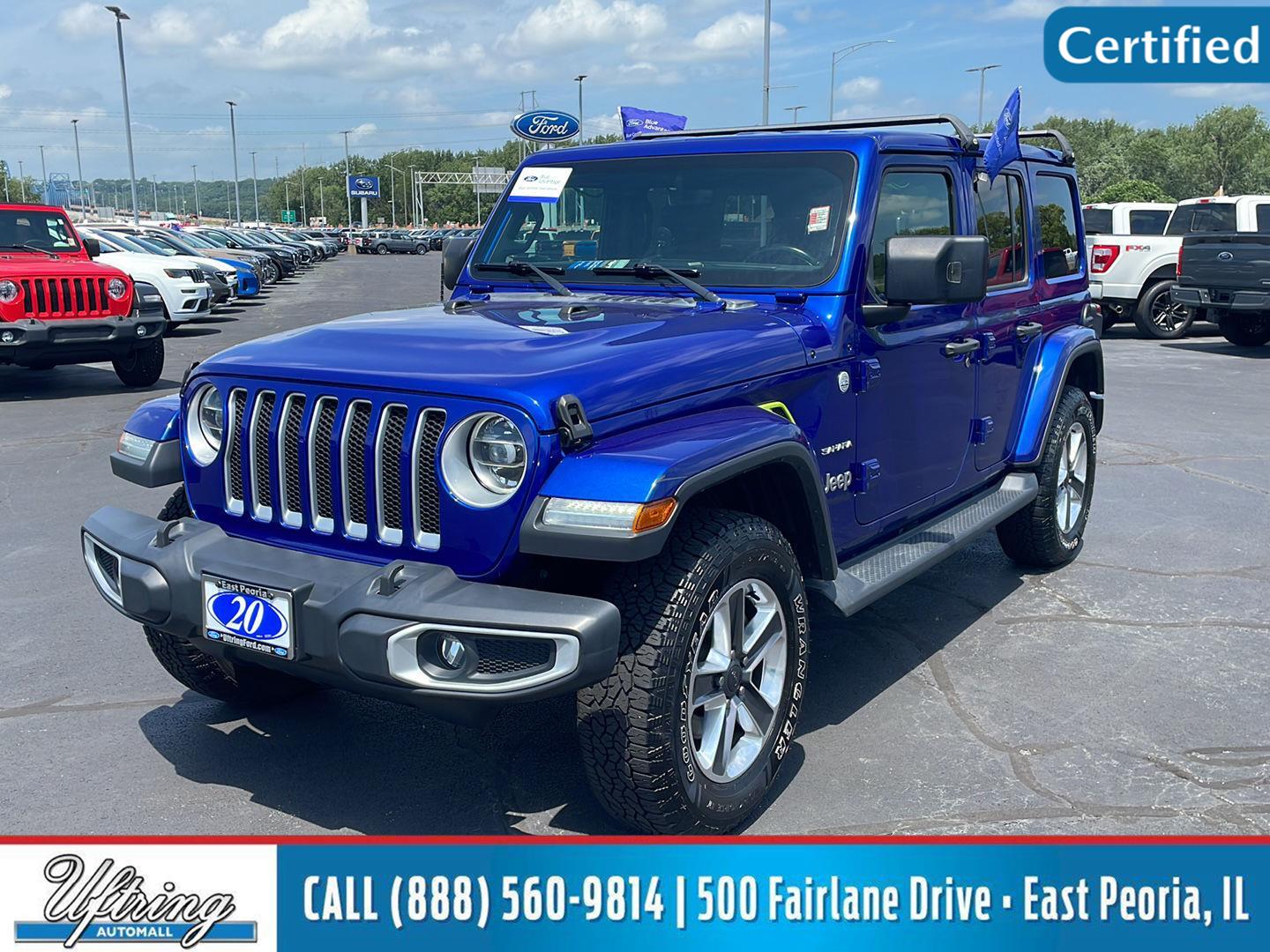 Ocean Blue Metallic Clearcoat 2020 Jeep Wrangler SUV / Crossover Four-Wheel Drive 8-Speed Automatic
