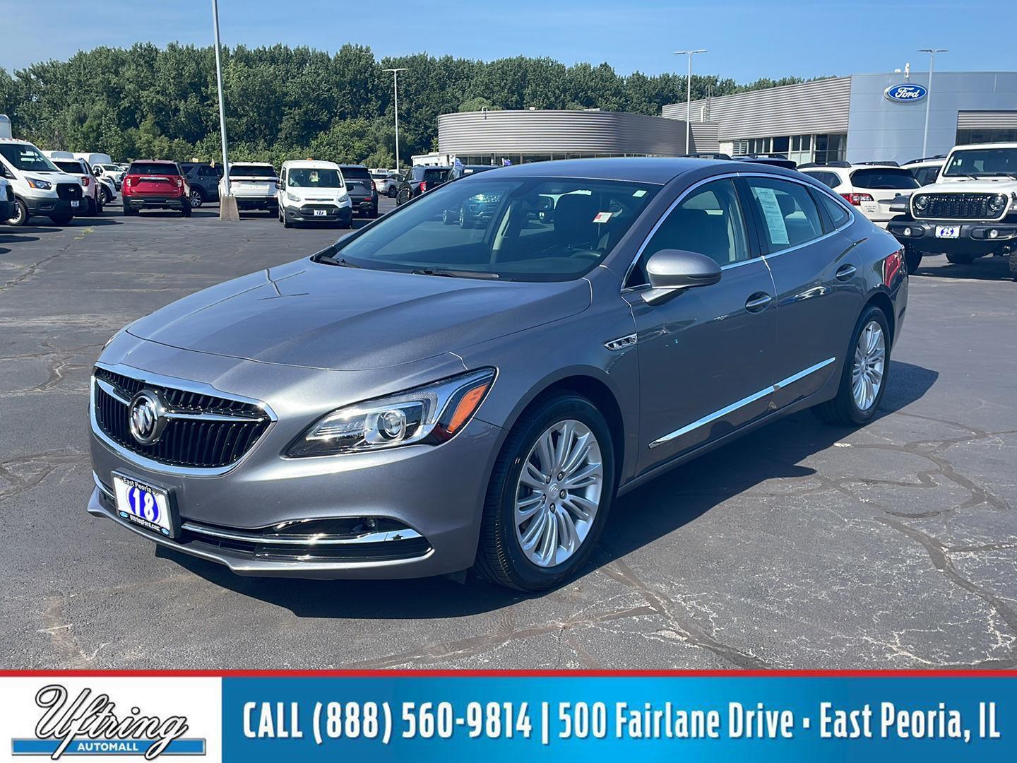 Gray (Satin Steel Metallic) 2018 Buick LaCrosse Sedan Front-Wheel Drive 6-Speed Automatic