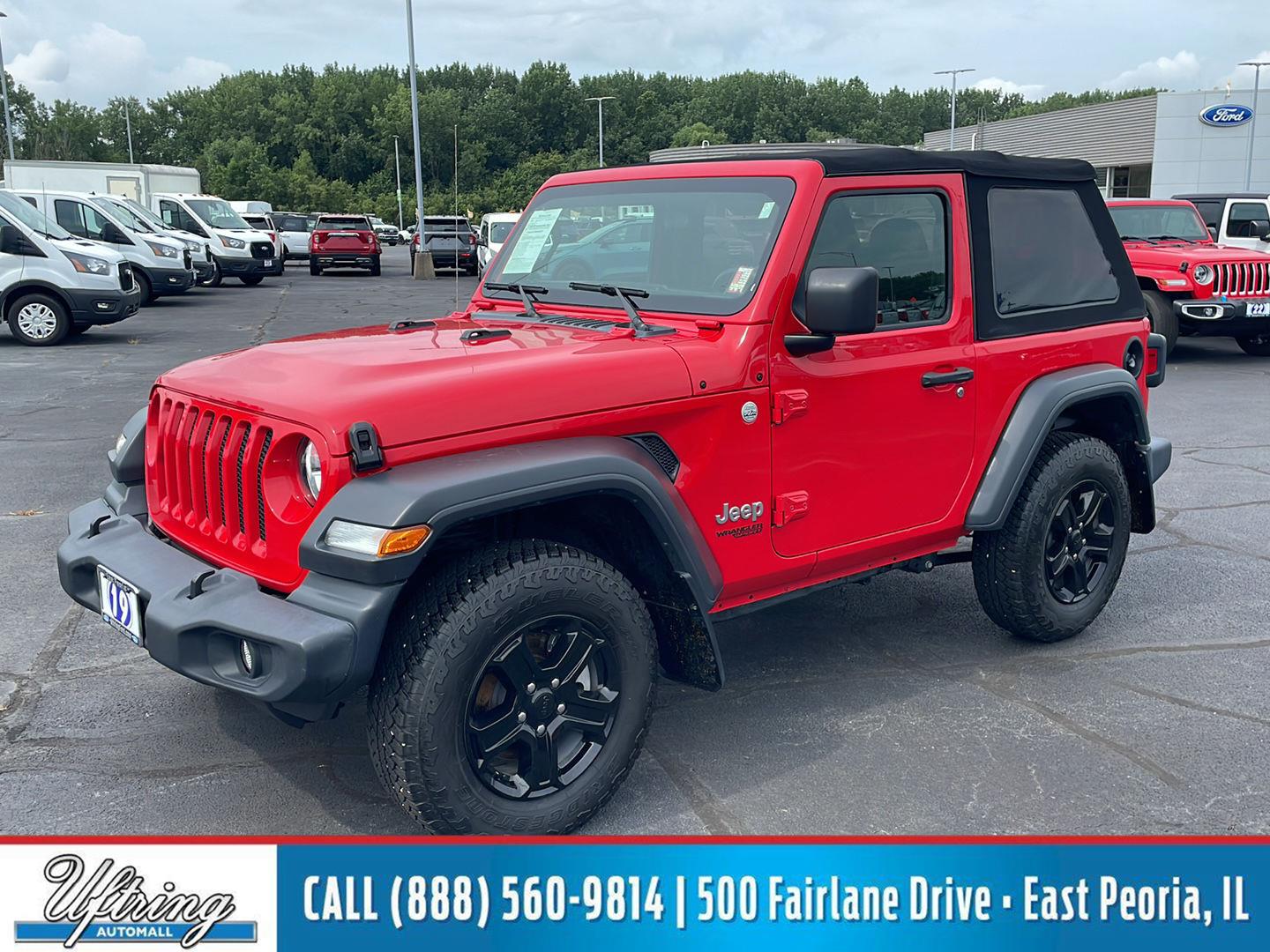 Firecracker Red Clearcoat 2019 Jeep Wrangler SUV / Crossover Four-Wheel Drive 8-Speed Automatic