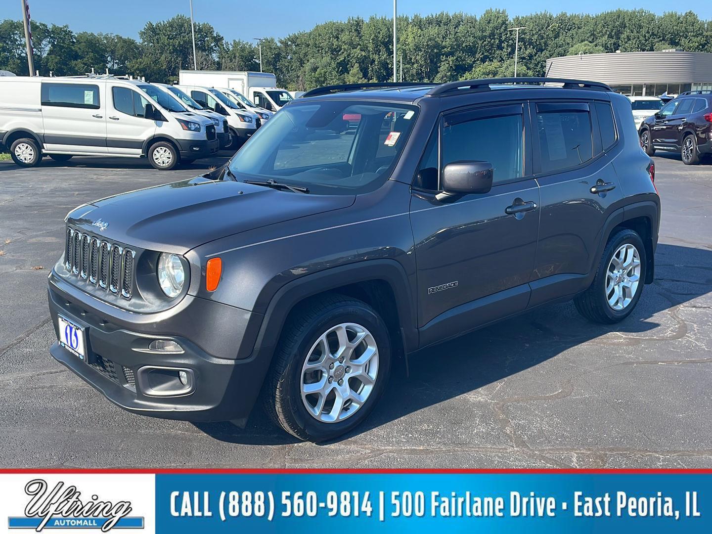 Gray (Granite Crystal Metallic Clearcoat) 2016 Jeep Renegade SUV / Crossover Front-Wheel Drive 9-Speed Automatic