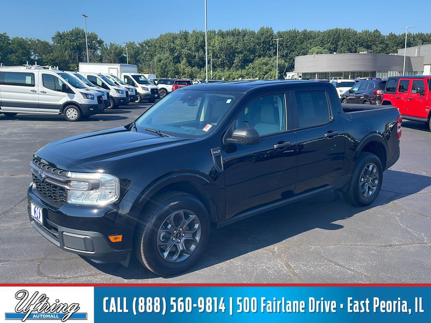 Shadow Black 2024 Ford Maverick Pickup Truck Front-Wheel Drive 8-Speed Automatic