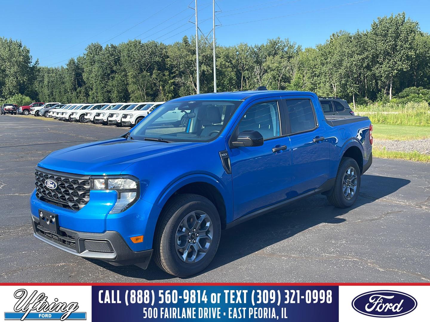 Velocity Blue 2026 Ford Maverick Pickup Truck All-Wheel Drive Continuously Variable Transmission