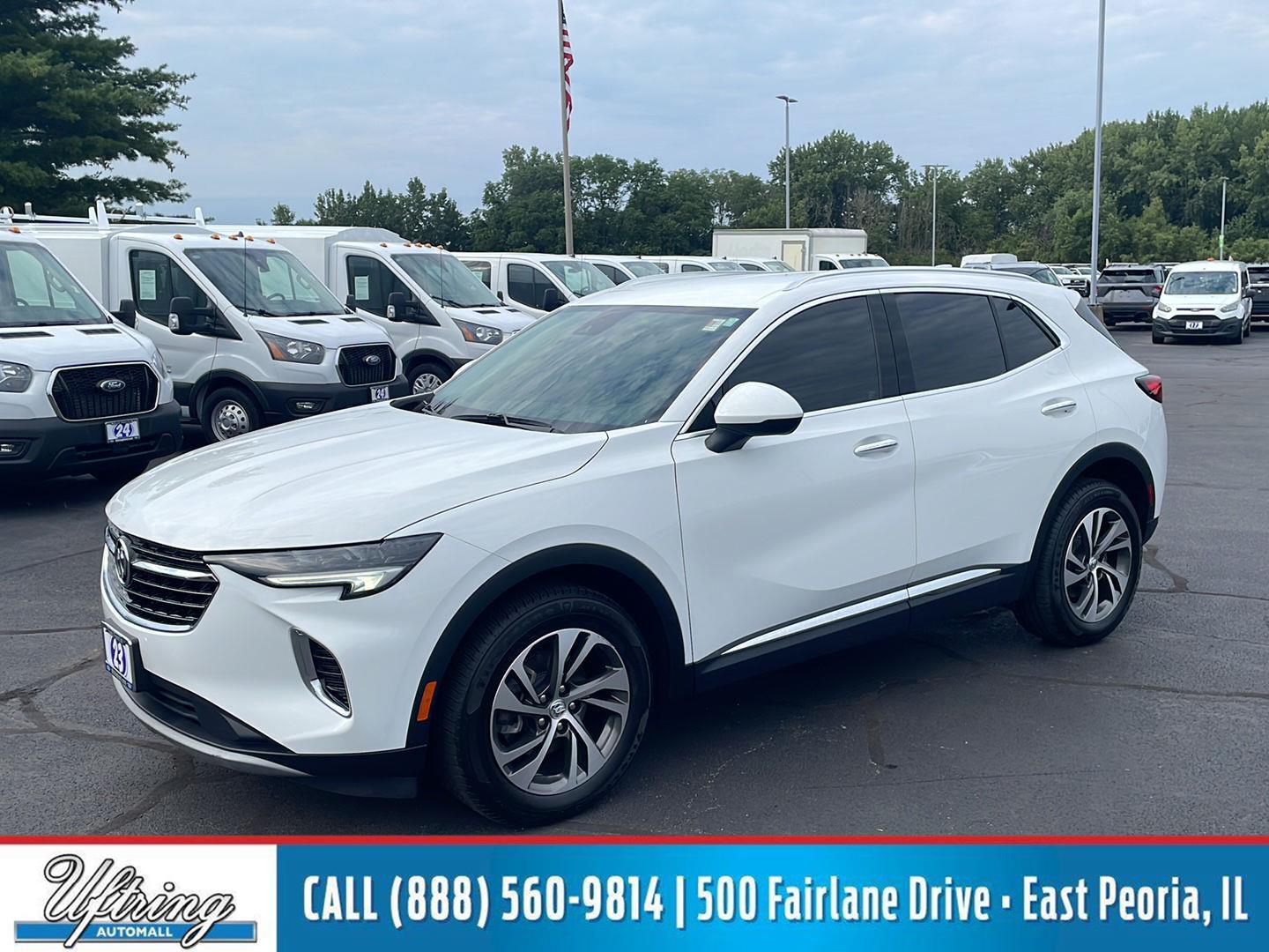 Summit White 2023 Buick Envision SUV / Crossover Front-Wheel Drive 9-Speed Automatic