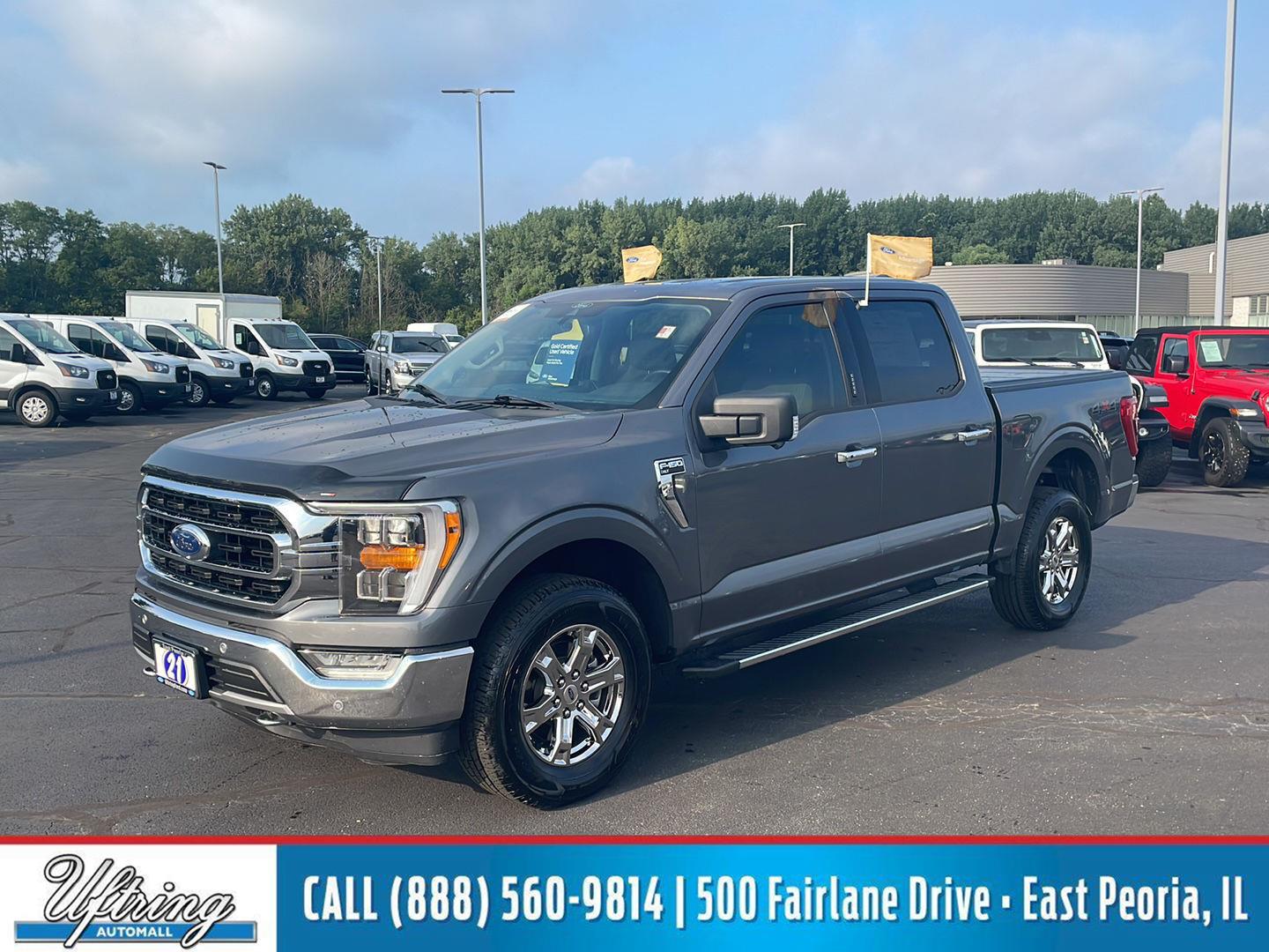 Carbonized Gray 2021 Ford F-150 Pickup Truck Four-Wheel Drive Automatic