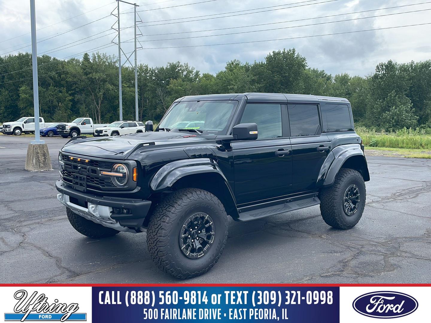 Shadow Black 2025 Ford Bronco Raptor SUV / Crossover Four-Wheel Drive Automatic