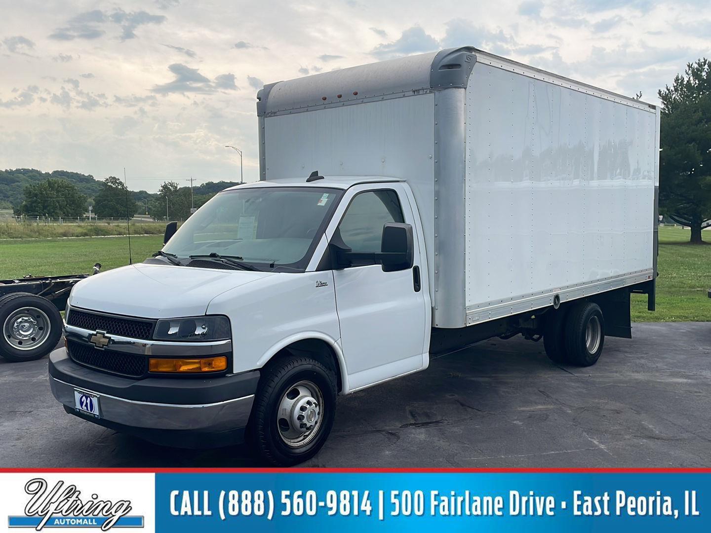 Summit White 2021 Chevrolet Express Chassis Van Rear-Wheel Drive 6-Speed Automatic