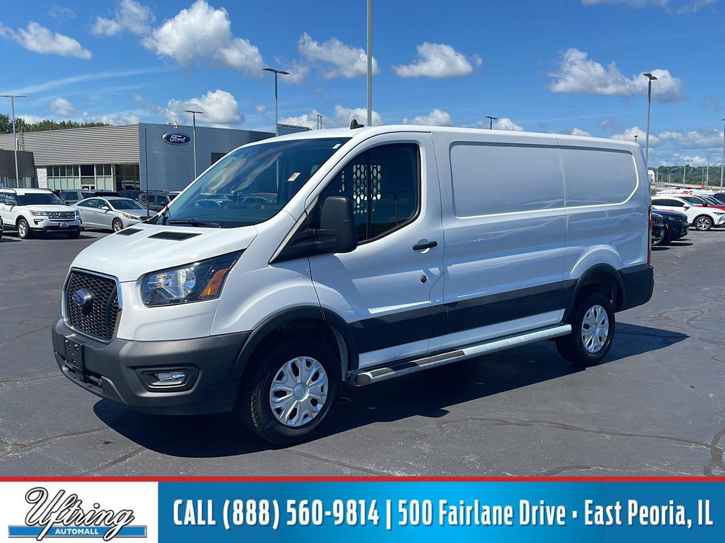 Oxford White 2025 Ford Transit Cargo Van Rear-Wheel Drive