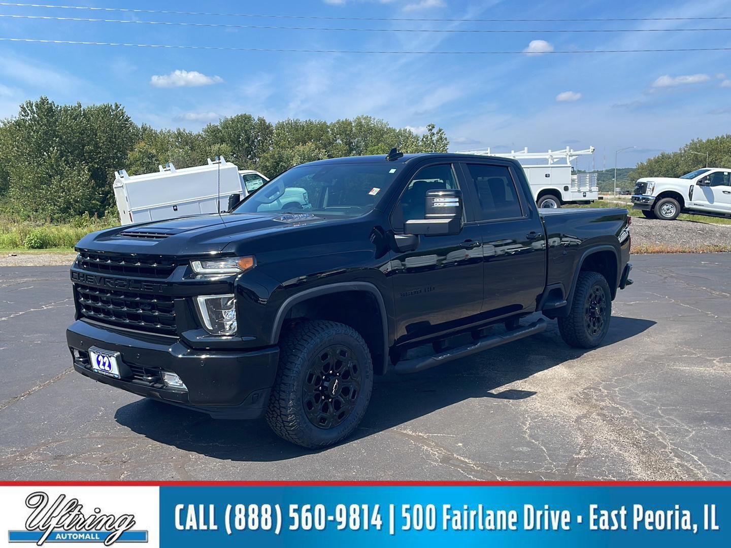 Black 2022 Chevrolet Silverado 3500HD Pickup Truck Four-Wheel Drive Automatic