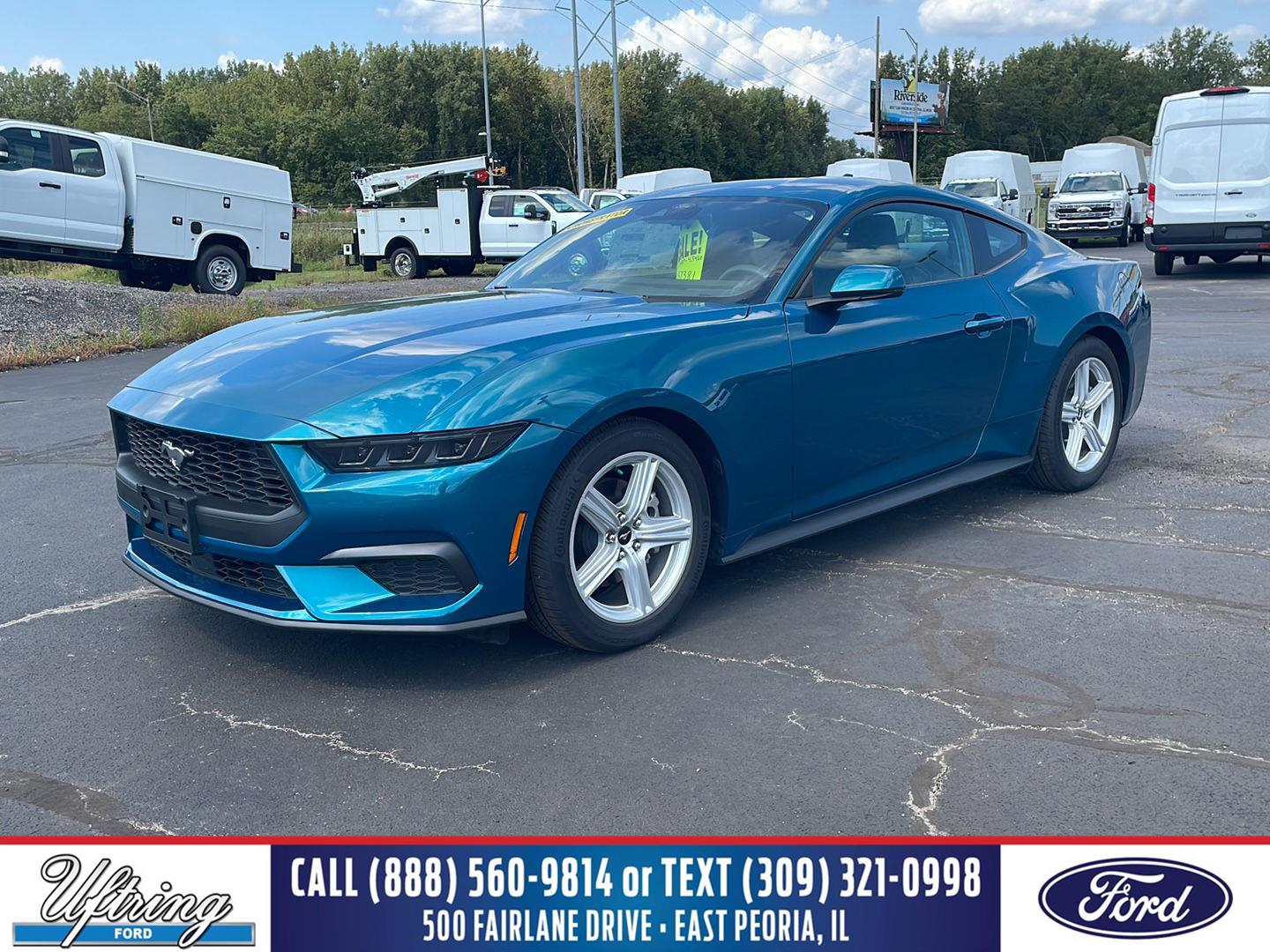 Adriatic Blue 2026 Ford Mustang Coupe Rear-Wheel Drive Automatic