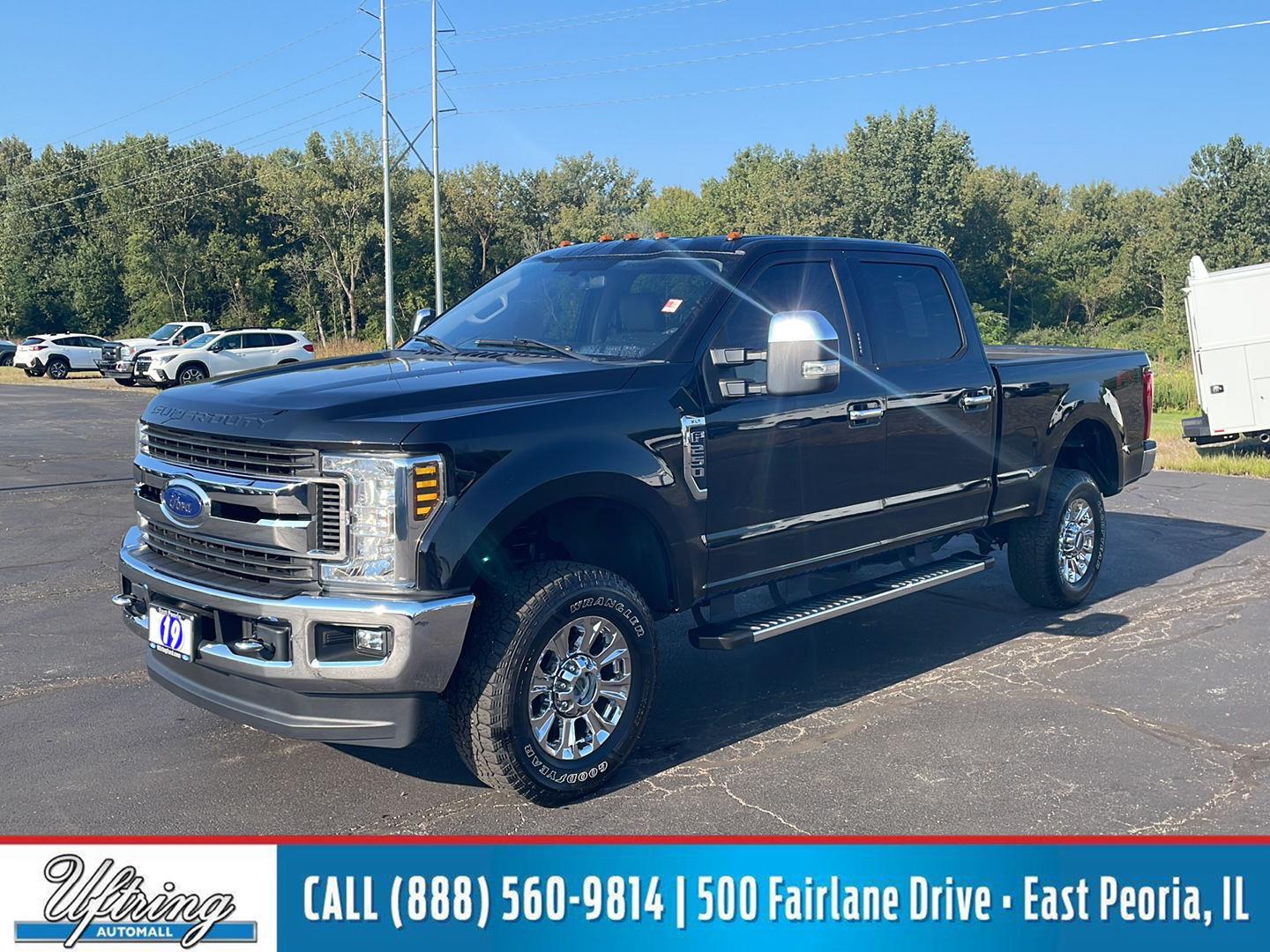 Agate Black 2019 Ford F-250 Super Duty Pickup Truck Four-Wheel Drive 6-Speed Automatic