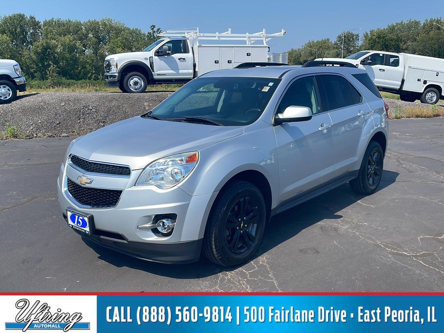 Silver Ice Metallic 2015 Chevrolet Equinox SUV / Crossover Front-Wheel Drive 6-Speed Automatic Overdrive
