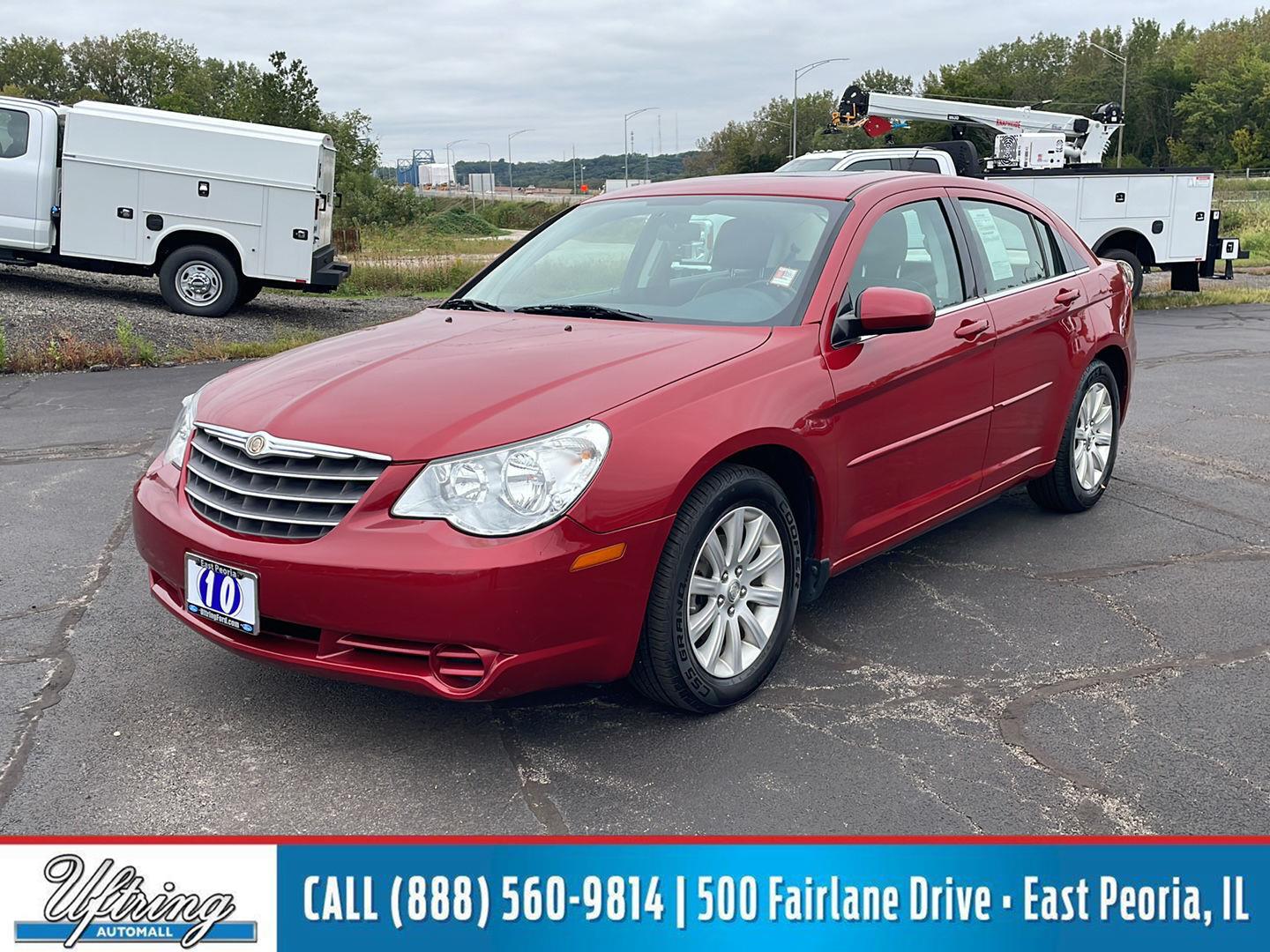 Inferno Red Crystal Pearl 2010 Chrysler Sebring Sedan Front-Wheel Drive 4-Speed Automatic