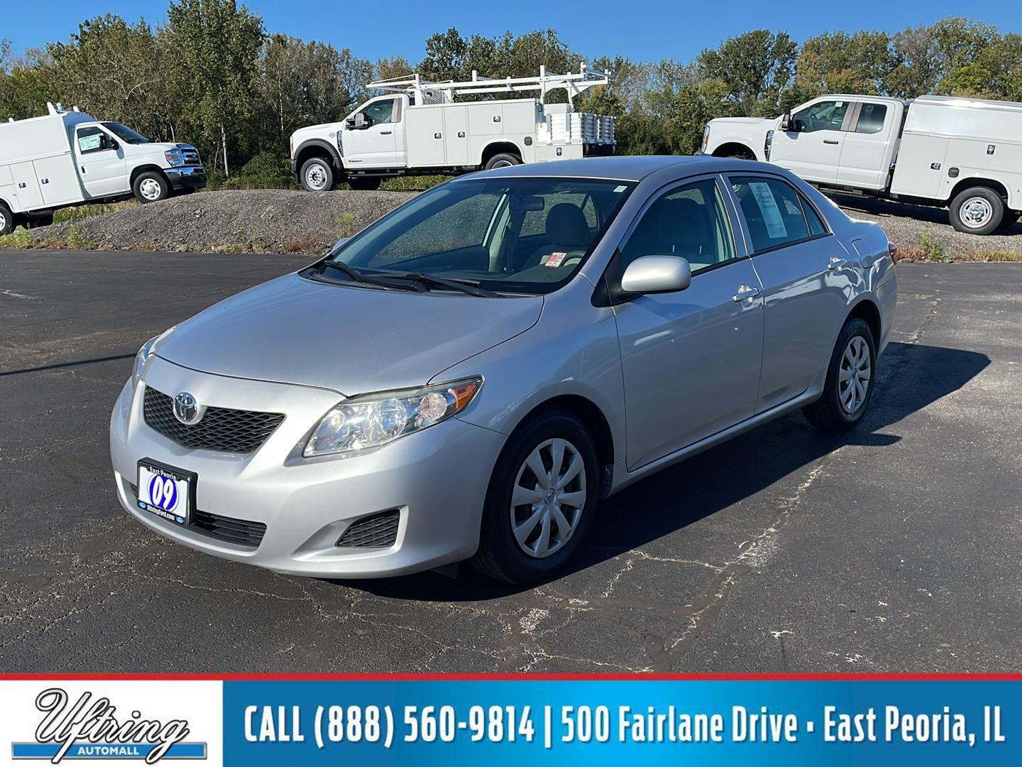 Classic Silver Metallic 2009 Toyota Corolla Sedan Front-Wheel Drive Automatic