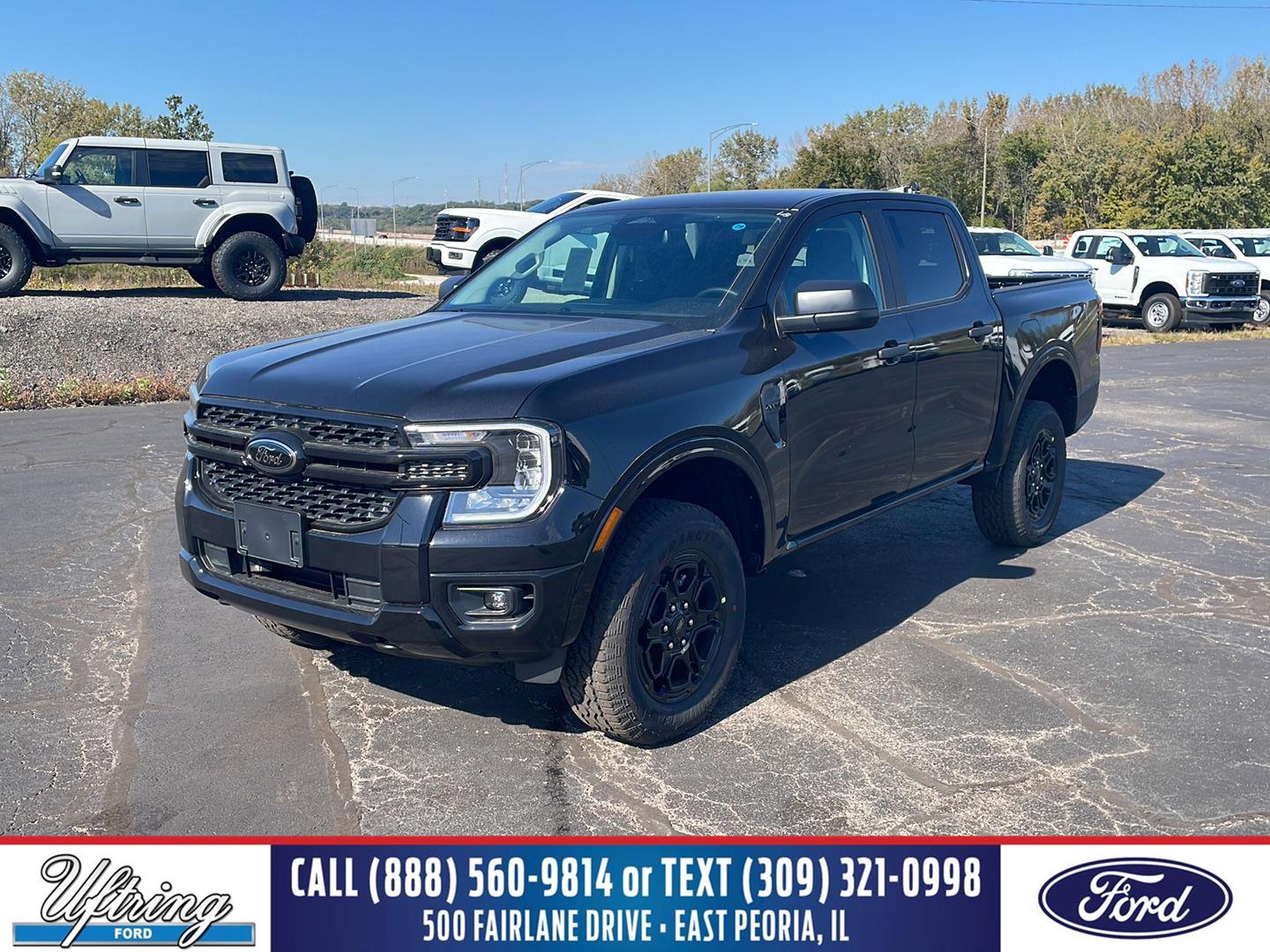 Shadow Black 2026 Ford Ranger Pickup Truck Four-Wheel Drive Automatic