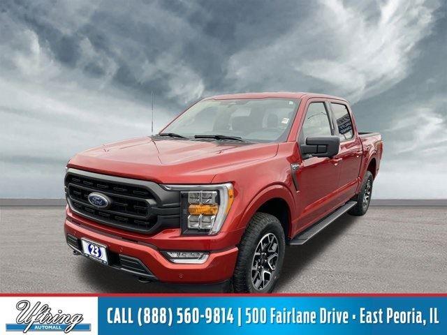 Hot Pepper Red Tinted Clearcoat 2023 Ford F-150 XLT SuperCrew 4WD Pickup Truck Four-Wheel Drive Automatic