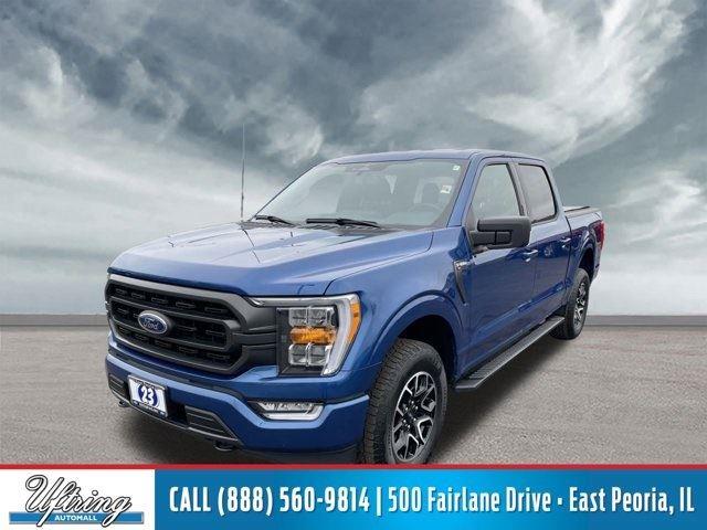 Atlas Blue Metallic 2023 Ford F-150 XLT SuperCrew 4WD Pickup Truck Four-Wheel Drive Automatic