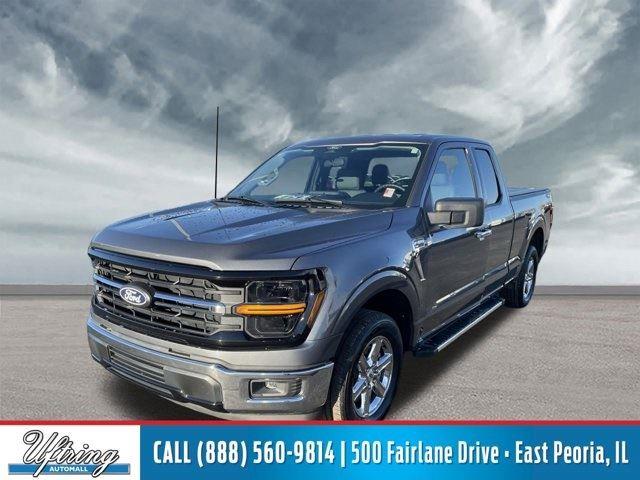 Carbonized Gray 2025 Ford F-150 XLT SuperCab RWD Pickup Truck 4X2 Automatic