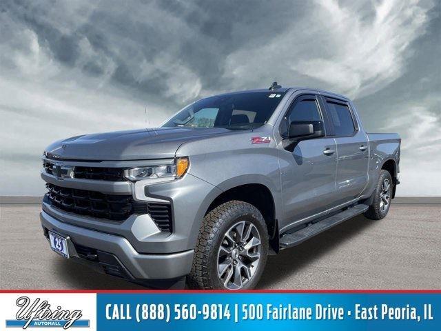 Sterling Gray Metallic 2025 Chevrolet Silverado 1500 RST Crew Cab 4WD Pickup Truck Four-Wheel Drive Automatic