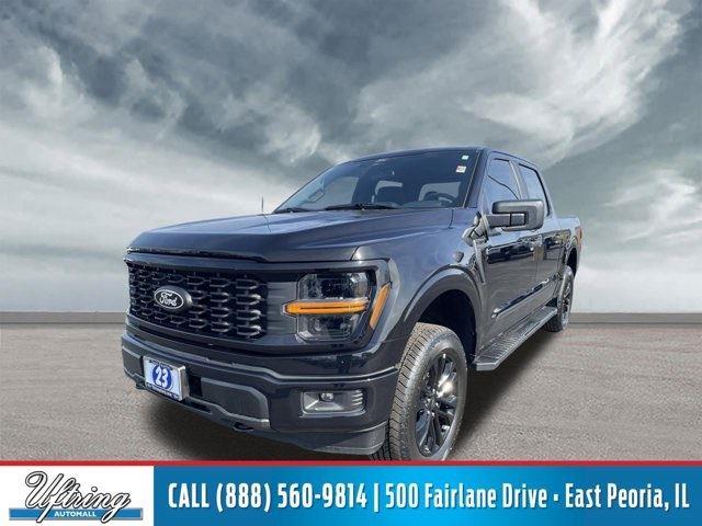 Agate Black 2024 Ford F-150 STX 4dr SuperCrew 4WD Pickup Truck Four-Wheel Drive Automatic