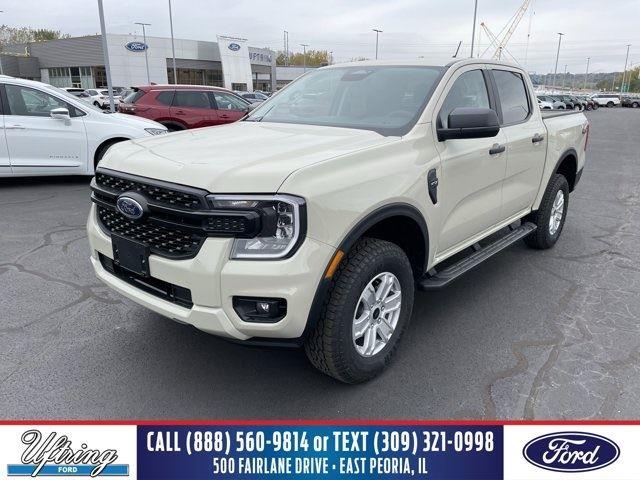 Desert Sand 2025 Ford Ranger XL SuperCrew 4WD Pickup Truck Four-Wheel Drive Automatic