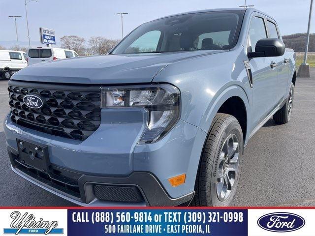 Blue (Azure Gray Metallic Tri-Coat) 2026 Ford Maverick XLT SuperCrew AWD Pickup Truck All-Wheel Drive Continuously Variable Transmission