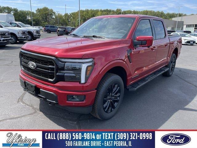 Rapid Red Metallic Tinted Clearcoat 2025 Ford F-150 Lariat SuperCrew 4WD Pickup Truck Four-Wheel Drive Automatic