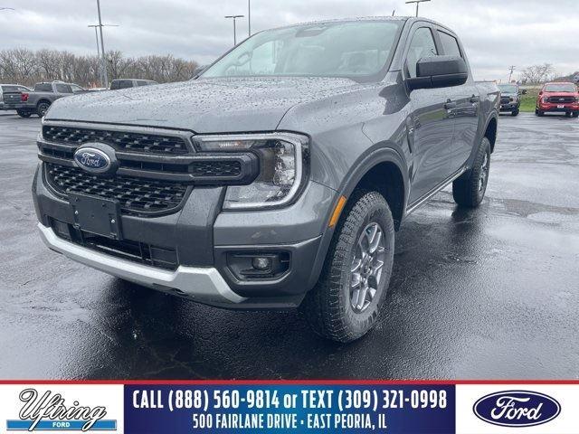 Carbonized Gray Metallic 2026 Ford Ranger XLT SuperCrew 4WD Pickup Truck Four-Wheel Drive Automatic