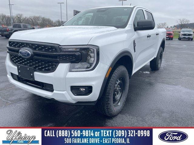 Oxford White 2026 Ford Ranger XL SuperCrew 4WD Pickup Truck Four-Wheel Drive Automatic