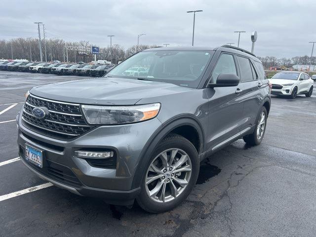 Carbonized Gray 2023 Ford Explorer XLT AWD SUV / Crossover All-Wheel Drive Automatic