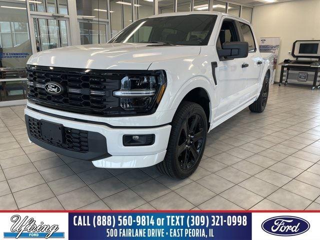 Oxford White 2025 Ford F-150 STX 4dr SuperCrew 4WD Pickup Truck Four-Wheel Drive Automatic