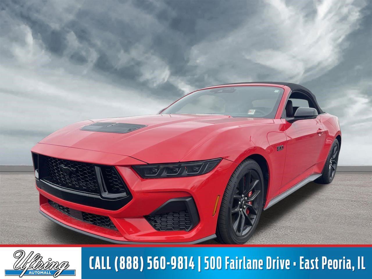 Carbonized Gray 2025 Ford Mustang GT Premium Convertible RWD Convertible Rear-Wheel Drive 6-Speed Manual